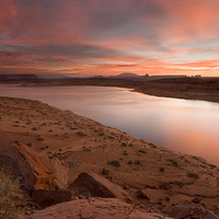 Buy canvas prints of Lake Powell Dawning by Mike Dawson