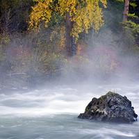 Buy canvas prints of Autumn Mist by Mike Dawson