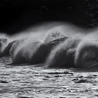 Buy canvas prints of North Shore Spindrift by Mike Dawson
