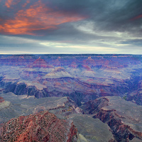 Buy canvas prints of Grand Canyon Storm Set by Mike Dawson