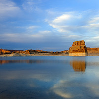 Buy canvas prints of Last Light over Lake Powell by Mike Dawson