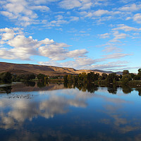 Buy canvas prints of Yakima River Mirror by Mike Dawson