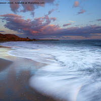 Buy canvas prints of Pastel Sunset Tides by Mike Dawson