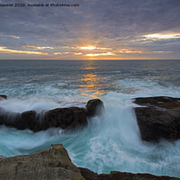 Buy canvas prints of Sunset Breach by Mike Dawson
