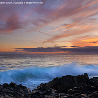 Buy canvas prints of Sunset Curl by Mike Dawson