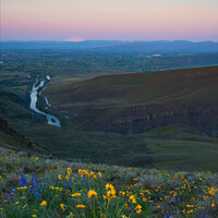 Buy canvas prints of Yakima River Dawn by Mike Dawson