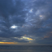 Buy canvas prints of Dramatic Sky at Poppet Sands by Charlie Gray LRPS