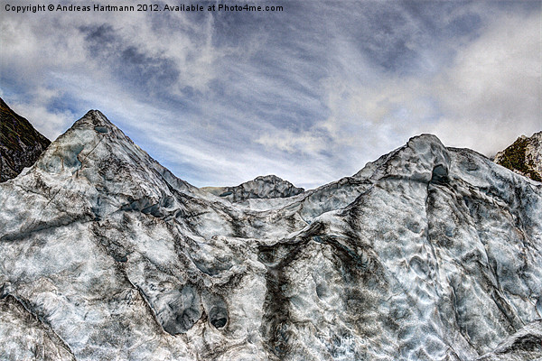 Franz-Josef Glacier Acrylic by Andreas Hartmann