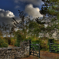 Buy canvas prints of Cottage gate by Andreas Hartmann