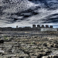 Buy canvas prints of Ruins on the coast of Inishmore by Andreas Hartmann