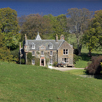 Buy canvas prints of Scottish country house by Dave Wyllie