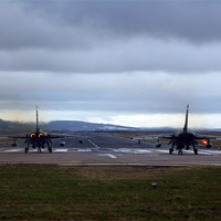 Buy canvas prints of Tornadoes ready for take off by Dave Wyllie