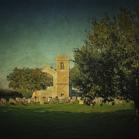 Buy canvas prints of Edgefield Church in Norfolk by Julie Coe