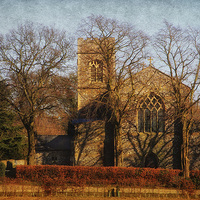 Buy canvas prints of Edgefield Church - Colour by Julie Coe