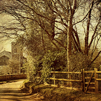 Buy canvas prints of Edgefield Church, North Norfolk by Julie Coe