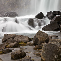 Buy canvas prints of Icelandic waterfall by Magdalena Bujak