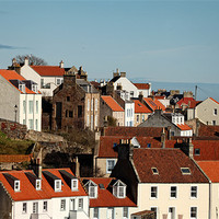 Buy canvas prints of Pittenweem Roofs by Andrew Beveridge