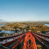 Buy canvas prints of View from top of Forth Rail Bridge by Andrew Beveridge