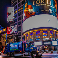 Buy canvas prints of Mack truck, East 46th Street New York City by Andrew Beveridge