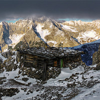 Buy canvas prints of Alps Lodge by Mark Pritchard