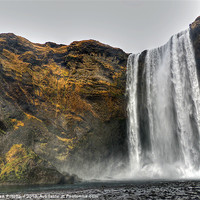 Buy canvas prints of Skogafoss Waterfall by Mark Pritchard