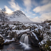 Buy canvas prints of Etive Mor Waterfall by Mark Pritchard