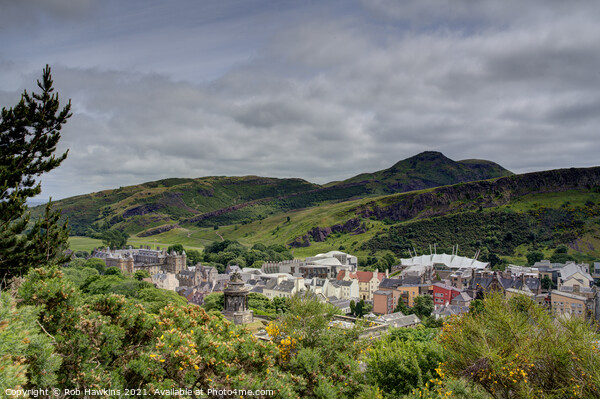 Edinburgh Holyrood Vista Picture Board by Rob Hawkins