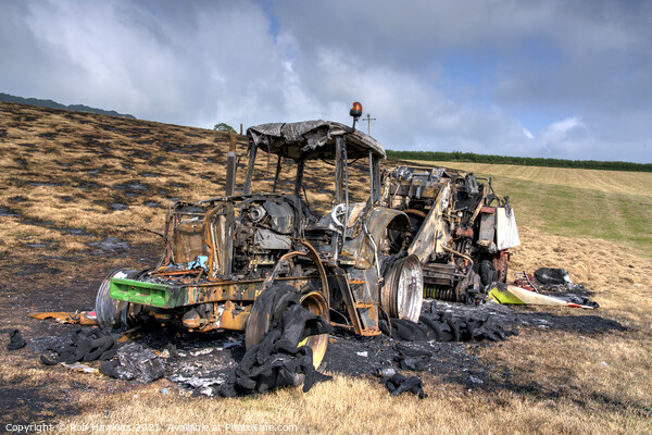 Tractor Burn out  Picture Board by Rob Hawkins