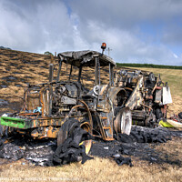 Buy canvas prints of Tractor Burn out  by Rob Hawkins