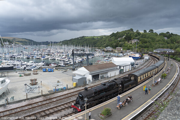 Braveheart at Kingswear Picture Board by Rob Hawkins