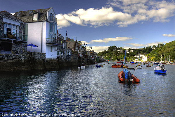 Fowey Harbour Picture Board by Rob Hawkins