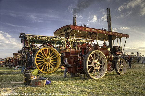 Showmans Engines at the fair Picture Board by Rob Hawkins