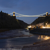 Buy canvas prints of Clifton Suspension Twilight by Rob Hawkins