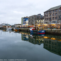 Buy canvas prints of Plymouth Barbican Twilight by Rob Hawkins