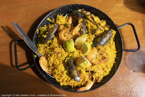 Paella for 2 Picture Board by Rob Hawkins