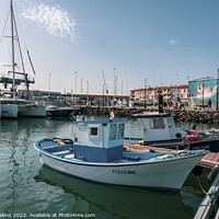 Buy canvas prints of Corralejo Fishing Boats by Rob Hawkins