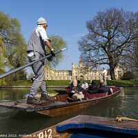 Buy canvas prints of Punting on the Cam  by Rob Hawkins