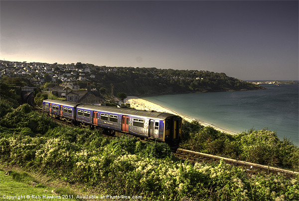 Sprinter at Carbis Bay Picture Board by Rob Hawkins