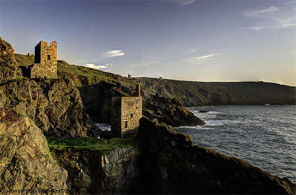 Crown Tin mines at dusk Picture Board by Rob Hawkins