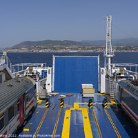 Buy canvas prints of Sicilian Train Ferry by Rob Hawkins