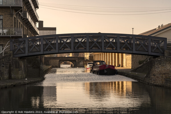 Brighouse Canal bridges Picture Board by Rob Hawkins