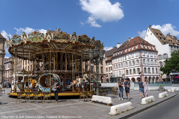 Strasbourg Carousel Picture Board by Rob Hawkins