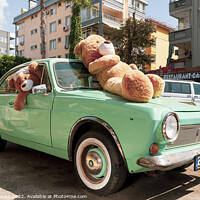 Buy canvas prints of Bear Car by Rob Hawkins