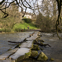 Buy canvas prints of Tarr Steps at winter by Rob Hawkins