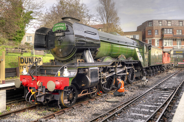 Flying Scotsman at Swanage Picture Board by Rob Hawkins