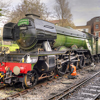 Buy canvas prints of Flying Scotsman at Swanage by Rob Hawkins