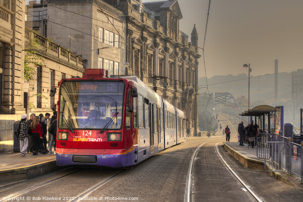 Sheffield Central supertram  Picture Board by Rob Hawkins