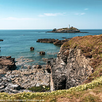 Buy canvas prints of Godrevy Lighthouse seascape by Rob Hawkins