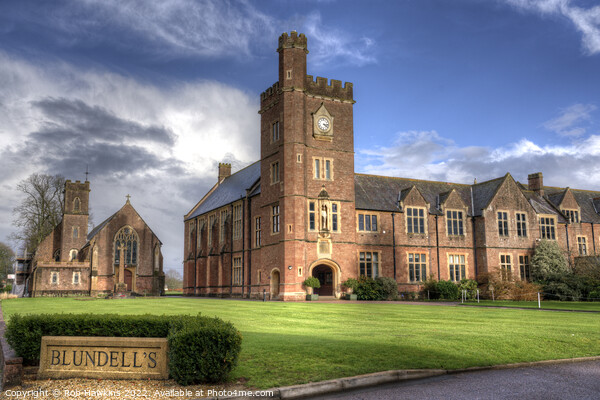 Blundell's school and chapel  Picture Board by Rob Hawkins