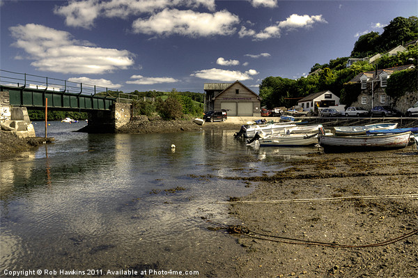 Harbour at Golant Picture Board by Rob Hawkins